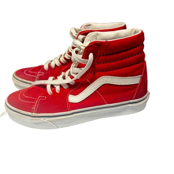 Vans Sk8-Hi Skate Shoe - Racing Red Women’s Size 7. High tops, comes with box - Picture 1 of 8